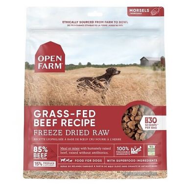 Open Farm - Grain Free Grass Fed Beef Recipe Freeze Dried Raw Dog Food
